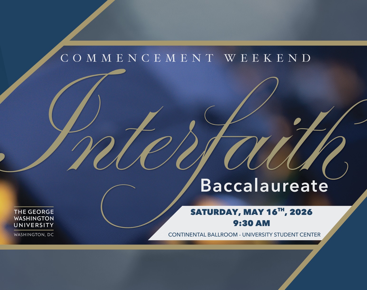 Banner for the 2026 Interfaith Baccalaureate