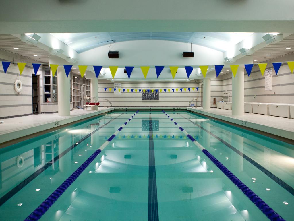 Indoor lap pool in Lerner