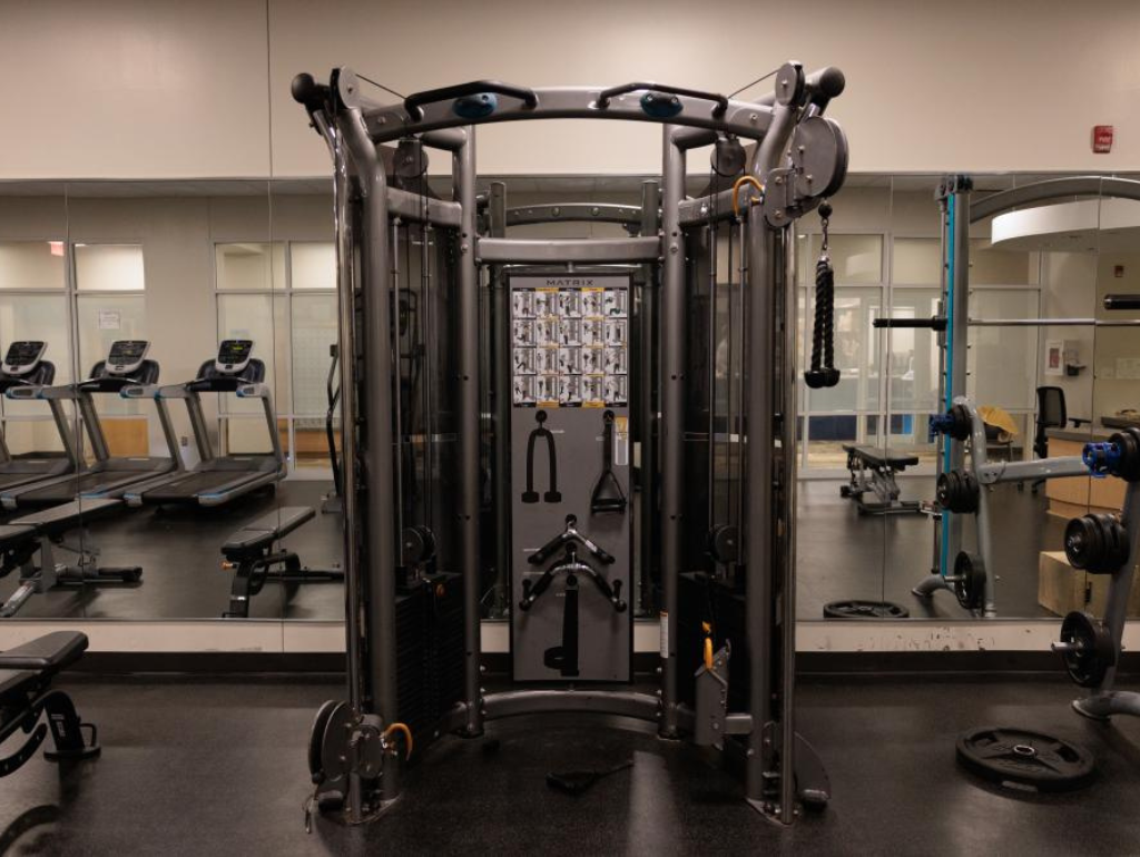 Fitness equipment in the West Hall Fitness Center